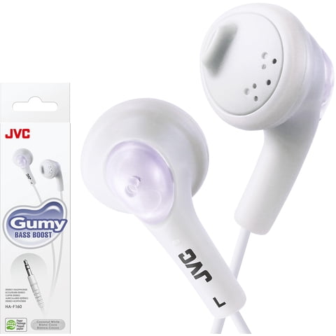 Auriculares Jvc Haf160W Gumy Ear Bud Con Cable Blanco