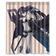 thumbnail image 1 of Cortina de ducha Black Rock Shooter, juego de cortina de baño con ganchos, tamaño 60 x 72 pulgadas, 1 of 3
