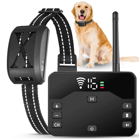Valla Eléctrica Inalámbrica Para Perros Teqhome 2 En 1 Con Collar De Entrenamiento