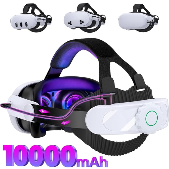Cinta Batería 10000mAh Compatible Meta Quest 3/2/3S Ajustable