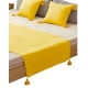 thumbnail image 2 of Piecera Sin Fundas Con Pompones Amarillo, 2 of 4