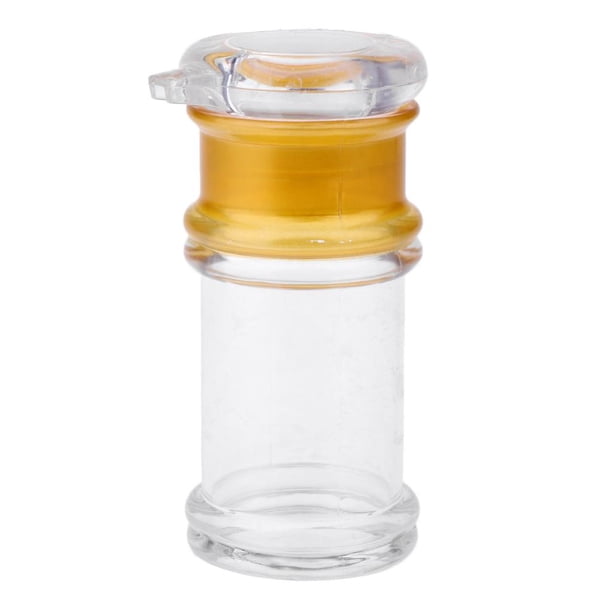 frascos de condimento claro botella dispensador de aceite, frascos de especias, botella de sal de azúcar medio botella de aceite de oro