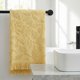 thumbnail image 5 of REGALWOVEN Toallas de Mano Decorativas Boho con Patrón Jacquard, Algodón Turco Absorbente Suave para Baño, Cocina, Hotel, Spa Amarillo 4 Piezas, 5 of 7