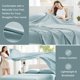 thumbnail image 4 of Juego de sábanas Comfort Spaces Queen 4 piezas azul claro, 4 of 9