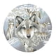 thumbnail image 1 of Kit de punto de cruz estampado para principiantes Patrón de lobo impreso 11CT 48 x 48 cm, 1 of 5