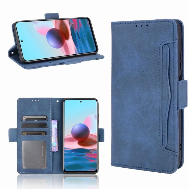 Funda Cartera Magnética para Xiaomi Redmi Note 10 4G- Tarjetero Desmontable, Cuero PU, Soporte