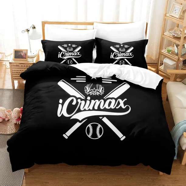 Icrimax Single Double Bedding Set 3D Printed Bed Sheet Set for Boys Bedroom Queen King Size Twin Single Boys Adult