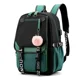 thumbnail image 1 of Large School Bags for Teenage Girls USB Port Canvas Schoolbag Student Book Bag Fashion Black Pink Teen School Backpack, 1 of 3