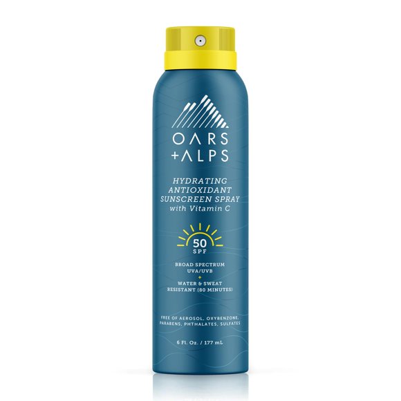 Spray de protección solar Oars + Alps hidratante SPF 50 177 ml, 1 paquete