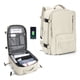 thumbnail image 3 of Mochila de viaje WONHOX Large Impermeable para Mujer Beige, 3 of 7