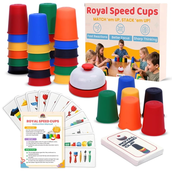 Set de Tazas Apilables Tiny Tinker 30 piezas 6 colores