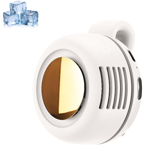 Miniventilador portátil silencioso sin aspas clip camisa cintura 3 velocidades viaje exterior
