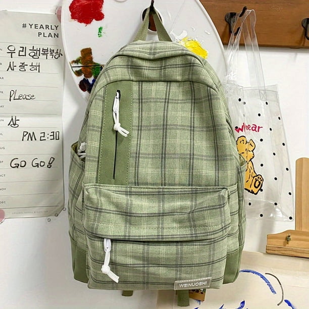 Unleash Your Style with Our Korean Version High School Student Backpack - Simple, Casual, and Fashionable for Both Genders!