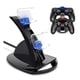 thumbnail image 1 of Base Soporte Cargador 2 Joystick PS4 Negro, 1 of 4