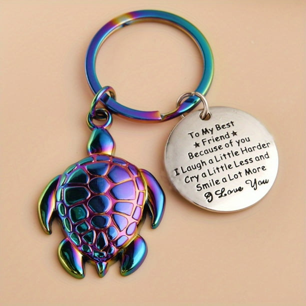 Five Color Turtle Awesome Keychain For Men, Creative Gift For Men