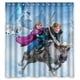 thumbnail image 1 of Cortina de ducha de la película Frozen, Anna, Olaf, Kristoff y Sven, juego de cortinas de baño con ganchos, tamaño 66 x 72 pulgadas, 1 of 3