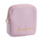 thumbnail image 2 of Bolsa de almacenamiento para almohadillas menstruales Bolsa portátil para la menstruación Accesorios fáciles de usar Flocado Bolsa duradera para el pr , Rosado, 2 of 5