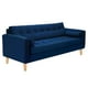 thumbnail image 2 of Sofa Retro 3cg Felpa 05 Azul Marino, 2 of 6