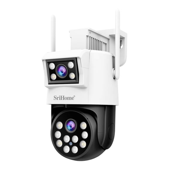 Cámara IP WiFi PTZ Sricam Srihome SH048 4MP Doble Lente 5G Exterior con Visión Nocturna Color