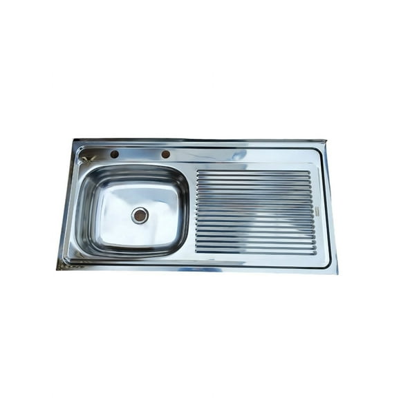 Cubierta Lavaplatos Sobreponer 100cm + Sif/des Derecho