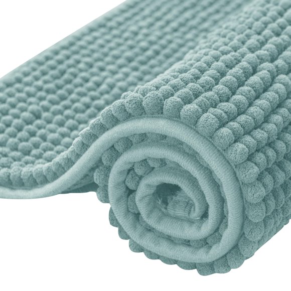 Alfombra de baño SUBRTEX, felpilla, 50 x 80 cm, color verde claro