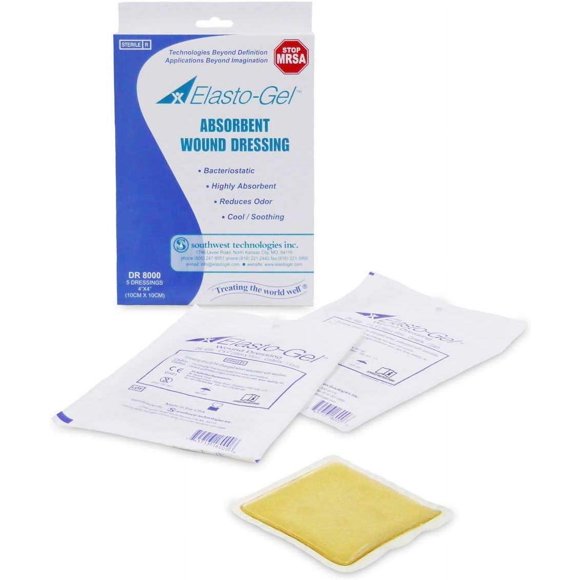 Vendaje para heridas Southwest Technologies 10x10 cm (paquete de 5)