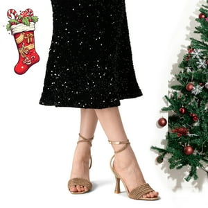 Sandalia Casual Mujer Dorado Taco Stiletto Weide You233 Mujer