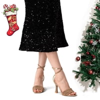 Sandalia Casual Mujer Dorado Taco Stiletto Weide You233 Mujer