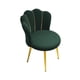 thumbnail image 4 of Silla De Tocador Silla Auxiliar Moderna Y Suave Con Patas De Metal Para Cafetería, Salón, Dormitorio, Verde, 4 of 5