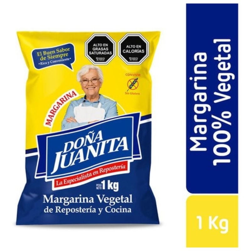 Margarina Tradicional Untable Bolsa 1 Kg Doña Juanita