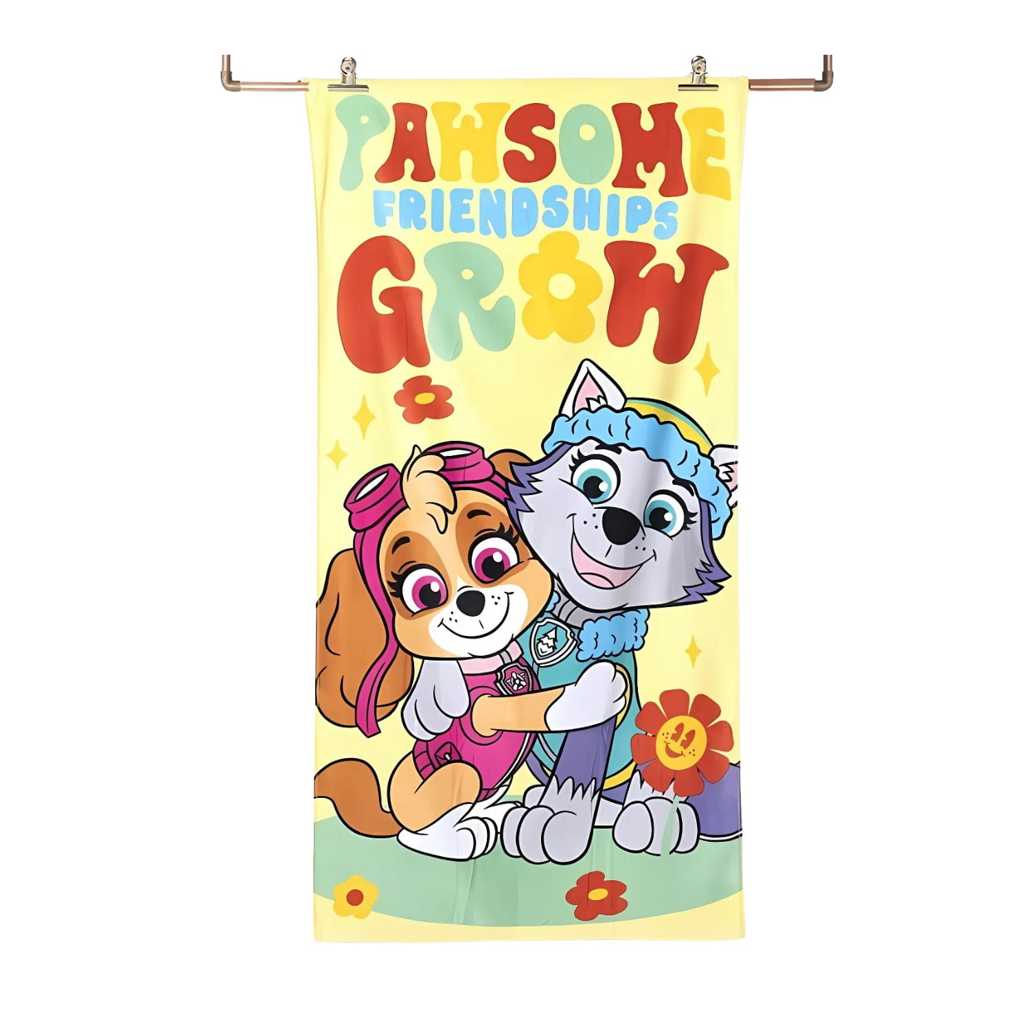 Genérico - Toalla De 70x140cm Dibujos Animados Cachorra Lobo Superheroes