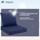 thumbnail image 5 of Juego de cojines para asiento exterior Favoyard impermeable 56x61 cm, 5 of 6