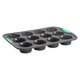 thumbnail image 1 of Molde de Muffins Trudeau de 12 Cavidades, Silicona Gris/Menta, 1 of 6