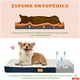 thumbnail image 4 of Cama Antiestrés Para Perros Gatos Con Colchón Ortopédico Talla M 75x50cm Color Beige Con Azul, 4 of 11