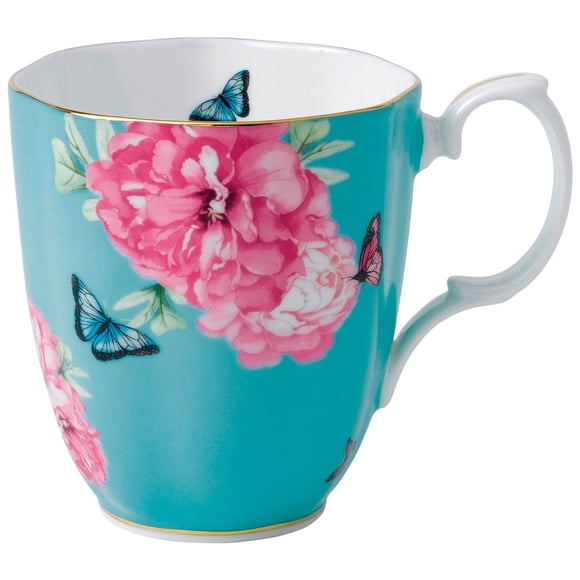Taza vintage Friendship de Miranda Kerr para Royal Albert, turquesa, 13,5 oz