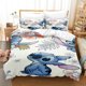 thumbnail image 1 of Cartoon Animation Stitch Black Quilt Duvet Cover Set Soft Kids3-Piece Bedding Set, 1 of 5