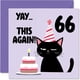 thumbnail image 1 of Tarjeta de felicitación Stuff4 para el 66 cumpleaños ¡Yay This Again! 5.7 pulgadas, 1 of 7