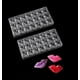 thumbnail image 2 of Pack X2 Molde Chocolate Acrilico Moldes Chocolate Molde Beso Gris, 2 of 8