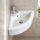 thumbnail image 5 of Lavamanos Esquinero Suspendido Loza 722 Blanco | 33x33x13 cm, 5 of 7