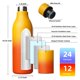 thumbnail image 3 of Botella de agua BJPKPK de 740 ml de acero inoxidable aislada, 3 of 6