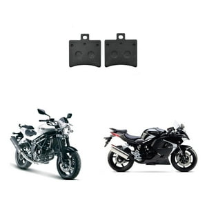 Genérico - Pastillas De Freno Traseras Moto Hyosung Gt 650 / Gtr 650 Negro