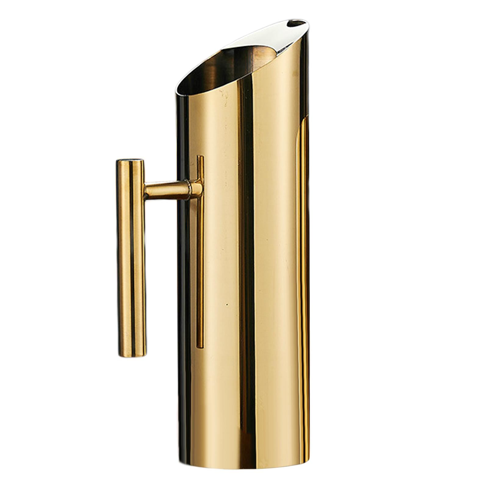 Magideal - Jarra De Bebidas Frías, Jarra De Té Helado, Botella De Agua De Acero Inoxidable, Jarra De Jugo Con Boquilla, Hervidor De Café Para Cafeterías, Fiestas 1.5l