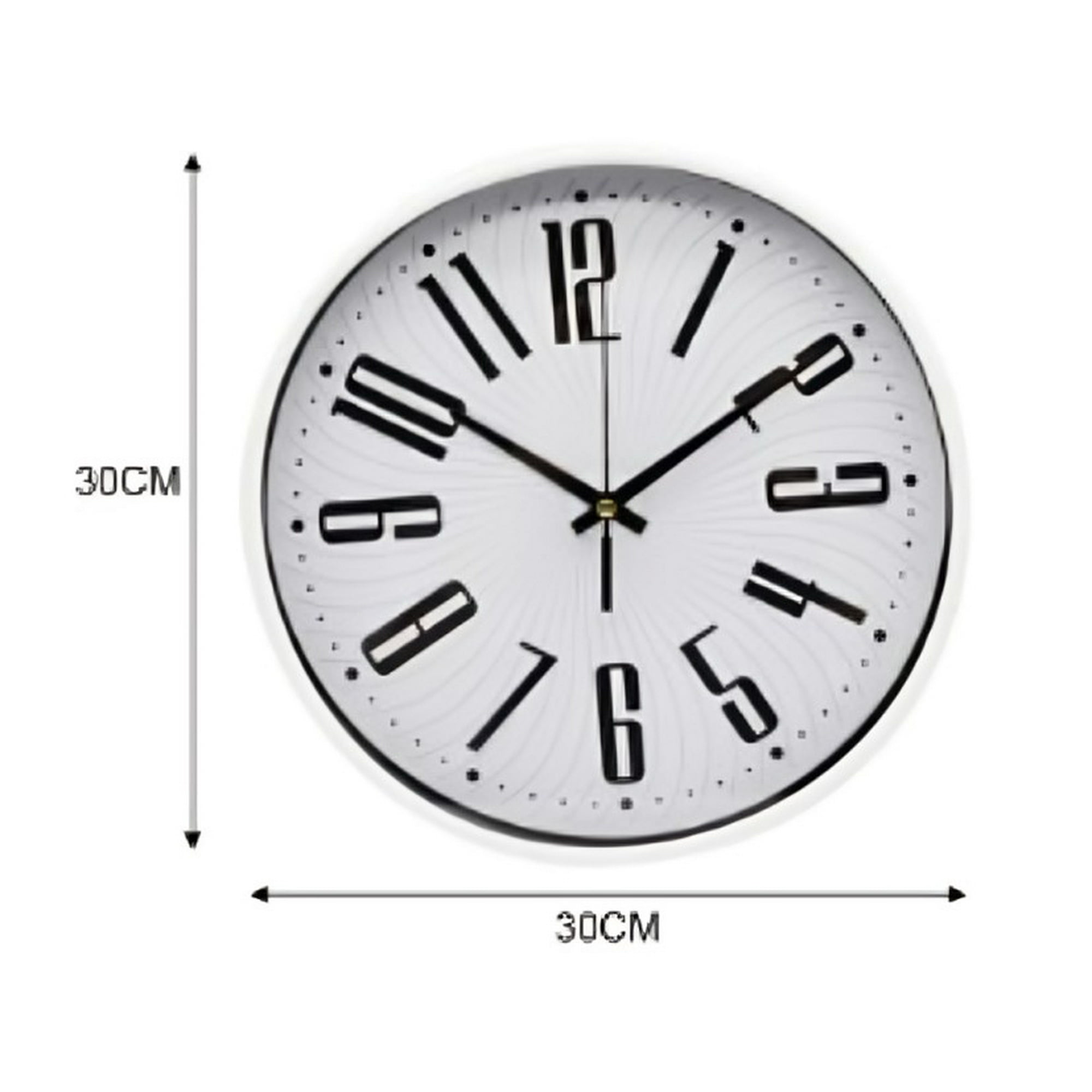 Genérico - Reloj De Pared 30 Cm De Diámetro