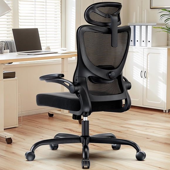 Silla de oficina HUANUO ergonómica con respaldo alto y soporte lumbar