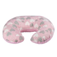 Máxima Design - Cojín Lactancia Corazones Rosado Textil 50X40X20 Cm