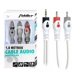 thumbnail image 3 of Cable 2X1 De Audio Video Auxiliar Plug Jack 3.5mm A 2 Rca multicolor, 3 of 3