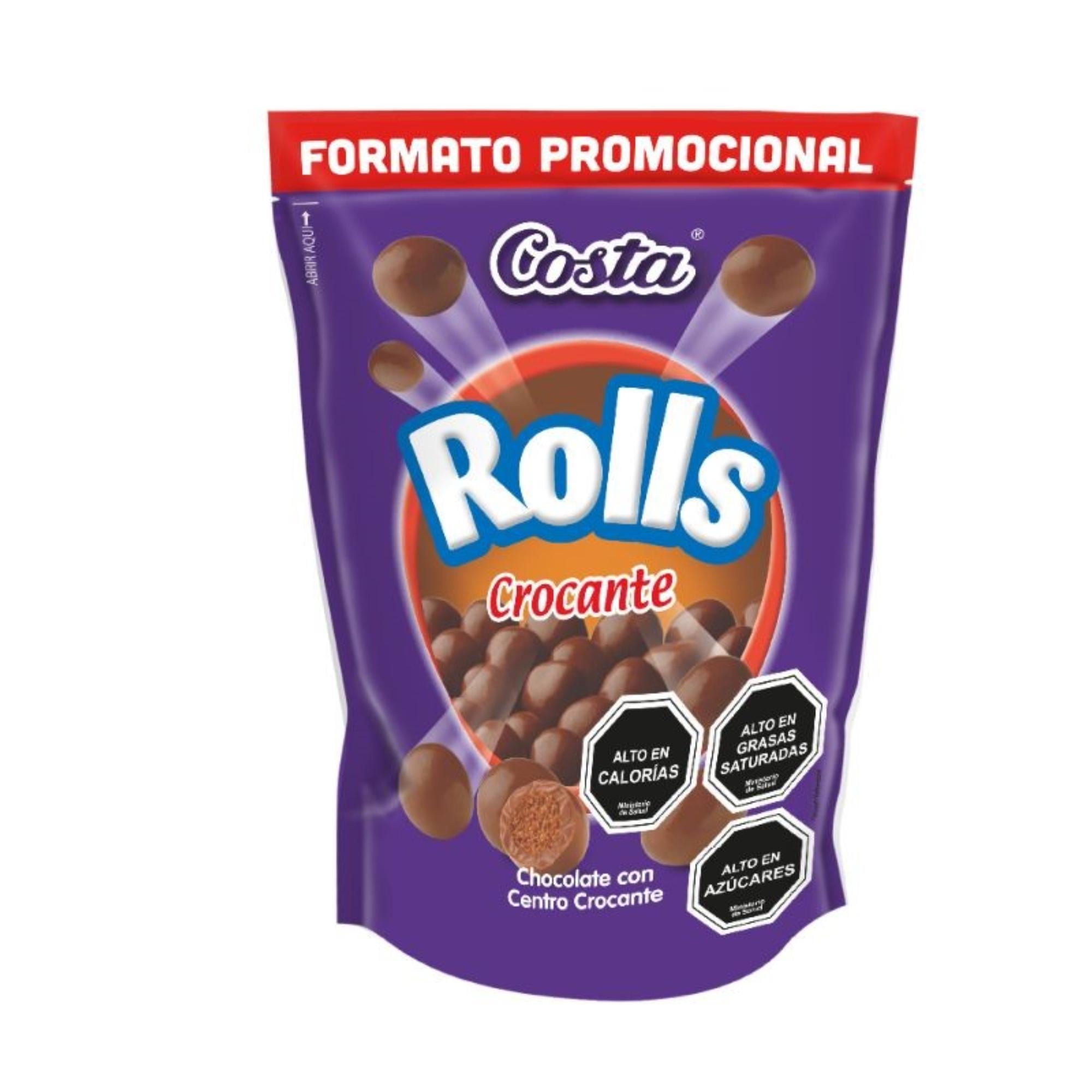 Chocolate Rolls Crocante 100 g Costa