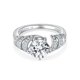 thumbnail image 2 of Anillos de Compromiso de Moissanita Corte Redondo de Oro de 18K de 1.5 Uds para Mujer Color D VVS1 Anillos de Moissanita Joyería Anillos de Diamante para Mujer de Plata Esterlina S925 con Certificado, 2 of 9