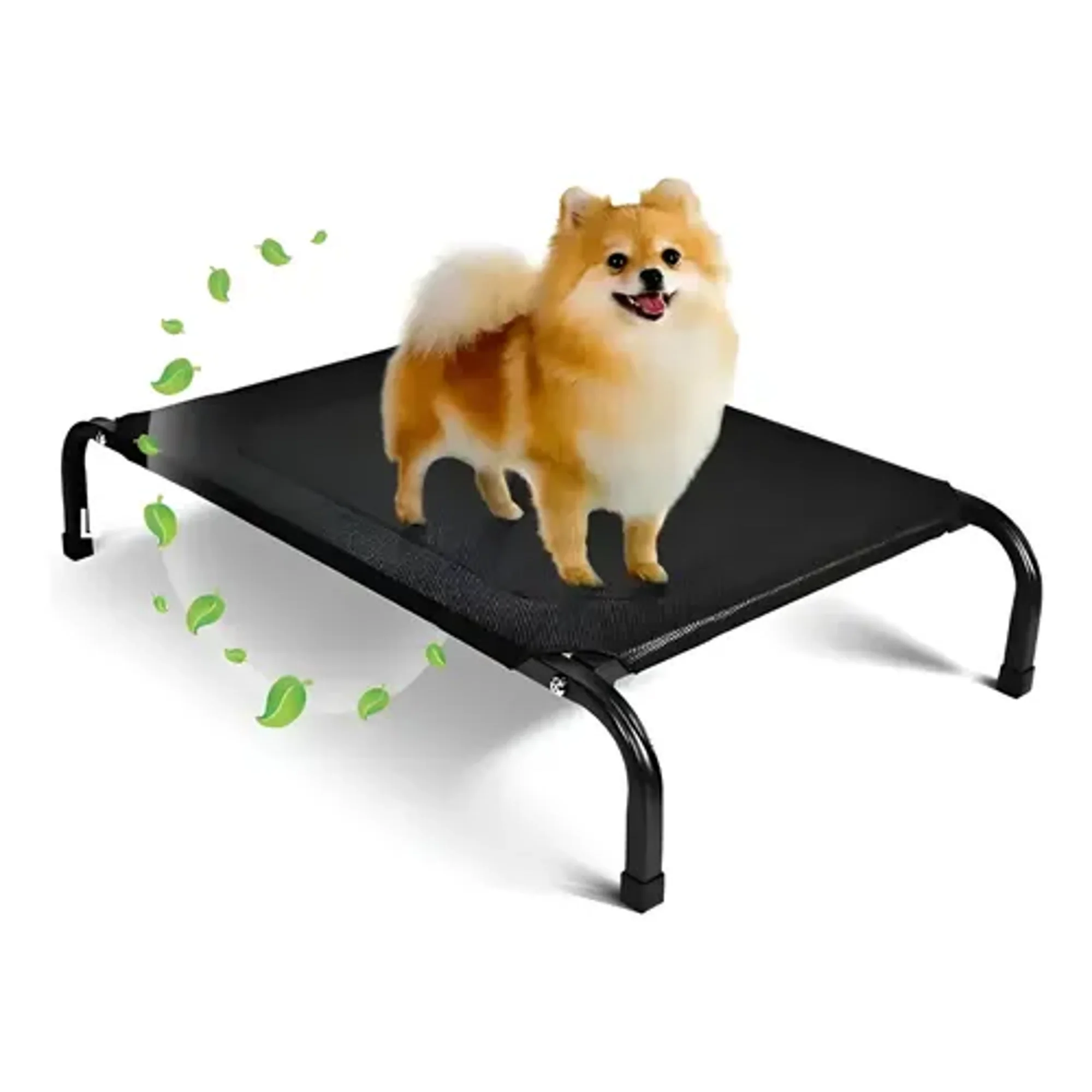 Cama Elevada Para Mascotas Perros Gatos Talla S Negro Talla S
