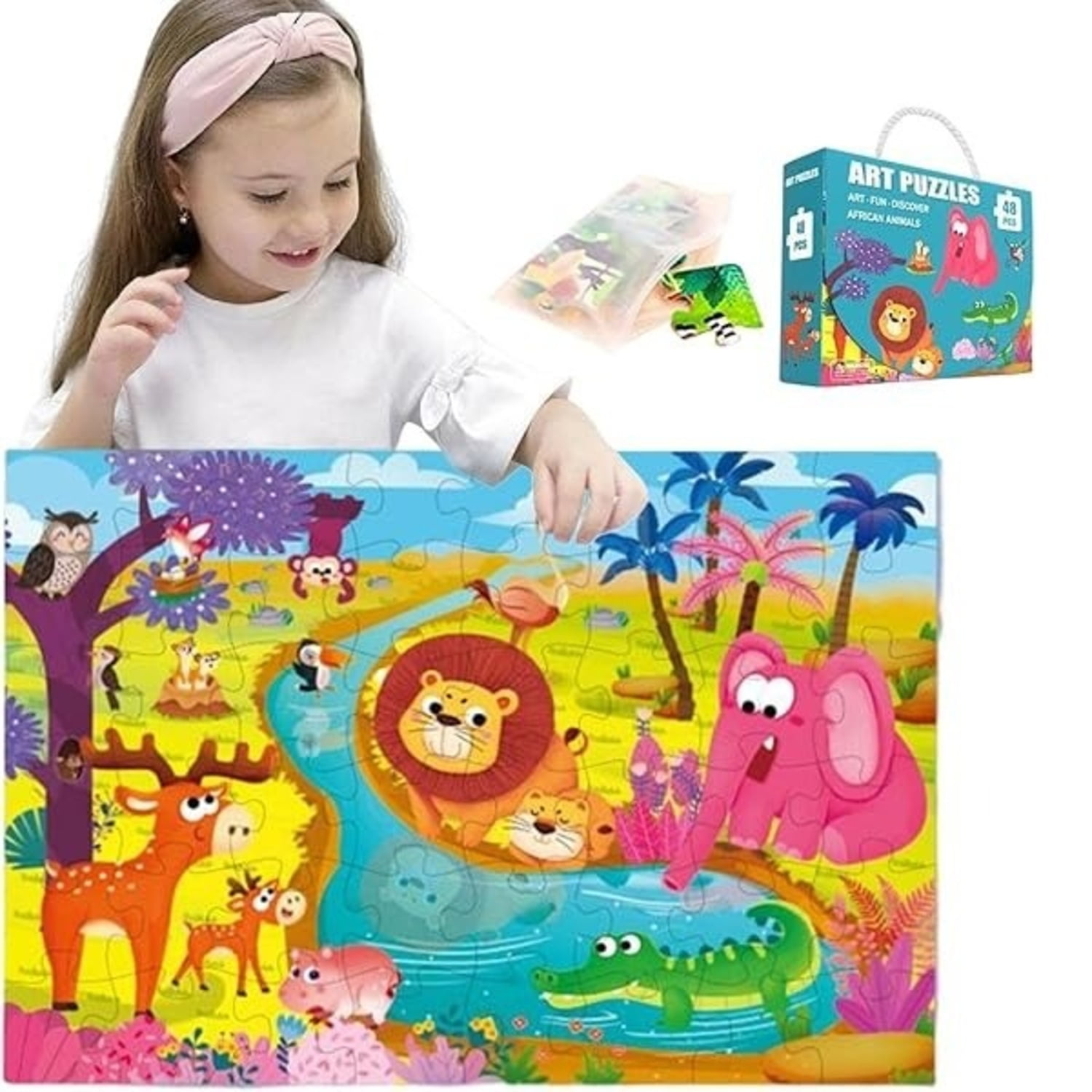 Genérico - Puzzle 60 Piezas Zoologico